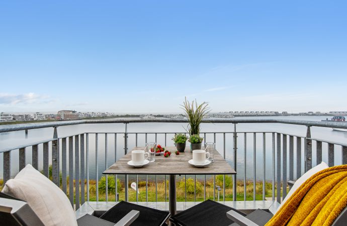Apartment direkt am Yachthafen mit Weitblick