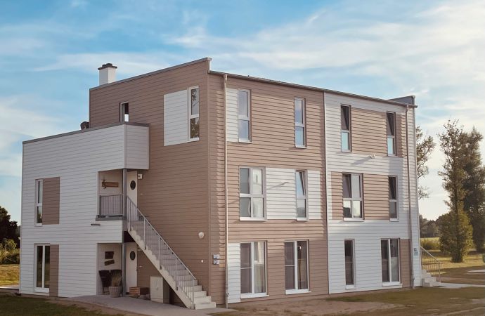 Maisonettewohnung am Meer mit Dachterrasse, Kamin und Sauna