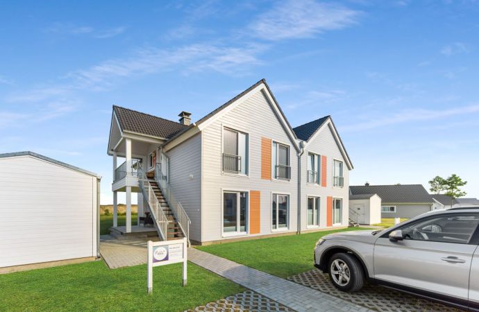 Ferienwohnung nahe der Ostsee mit Kamin und Sonnenterrasse